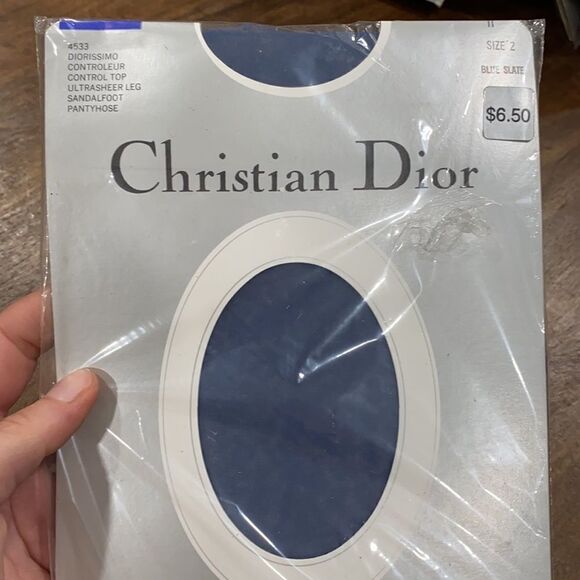 4 PR Vintage Christian Dior Pantyhose Deadstock small - Picture 8 of 10